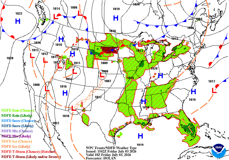 Example supplemental weather product — precipitation outlook
